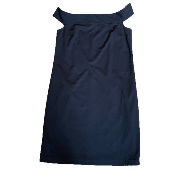 Donna Morgan Off the Shoulder Little Black Dress Dress Size 14 Evening Elegance - Picture 2 of 9
